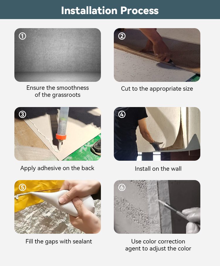 Flexible Stone Construction Process Diagram